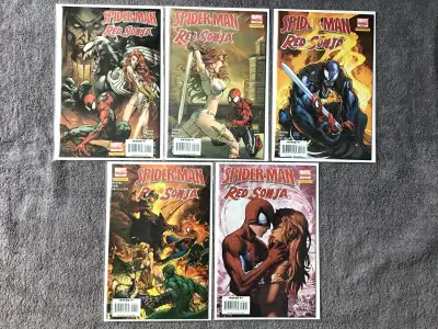 Spider-Man / Red Sonja (2007) Complete 5-Issue Comic Miniseries, View more