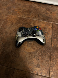 Microsoft Xbox 360 Chrome Series Metallic Silver OEM Controller.
