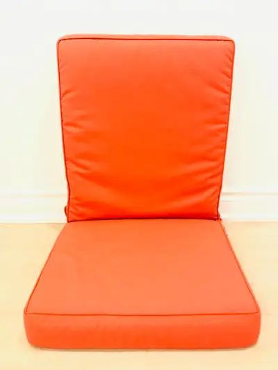 Premium Coral Red High-Back Chair Cushions – Only 2 Left, View more