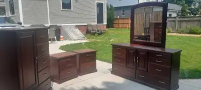 solid wood beautiful bedroom set (no mattress), View more