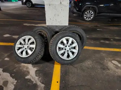 I am selling Hankook winter tires on steel rims for Toyota Camry, 4 tire set, used for 2 season, abo...