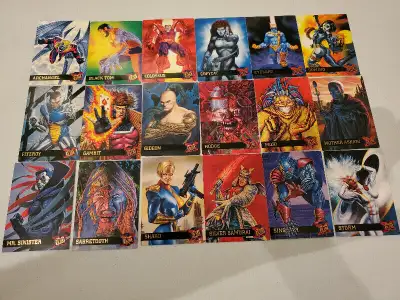 Fleer Ultra X-Men 1995 Cards (93 Cards) RARE CHASE SETS CHROMIUM, View more