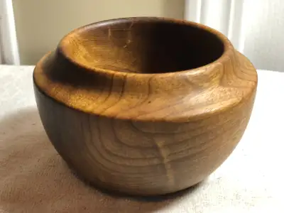 Vintage Coo's Bay Oregon Myrtlewood 4 3/4" Diameter Bowl  3 1/4", View more
