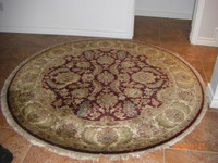 RUG -INDO-PERSIAN ORIENTAL DECOR 6FT  100% WOOL HAND KNOTTED