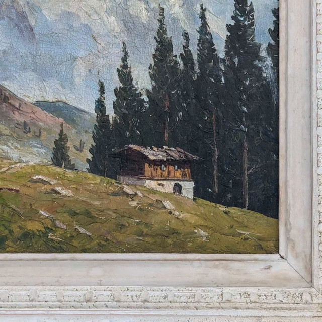Antique Original Oil Landscape Painting by J Lobis. Art in Arts & Collectibles in Hamilton - Image 2