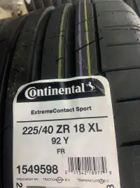 4 Brand New Continental ExtremeContact Sport 225/40R18 XL