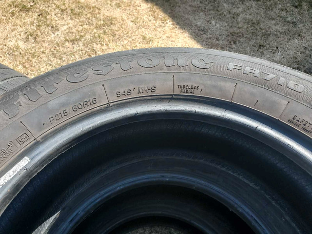 P215 60R16 Firestone summer tires in Tires & Rims in Winnipeg - Image 3