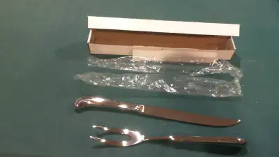 Carving set by david shaw, View more