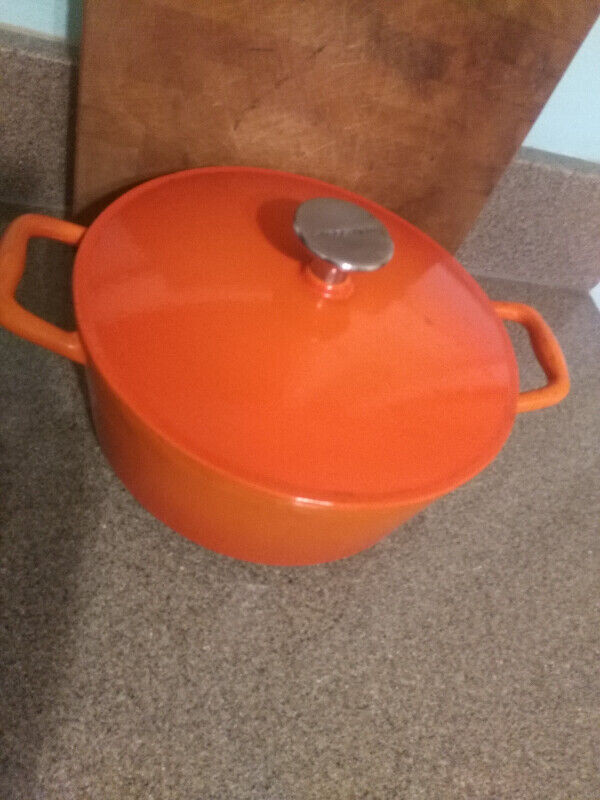 Used, Lagostina dutch oven lidded pot/ le creuset skillet for sale  
