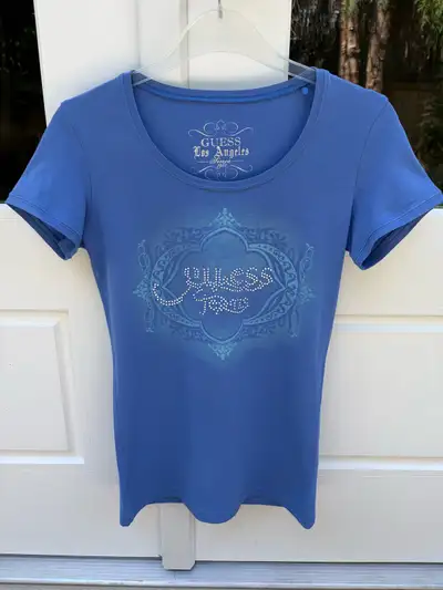 Rare Vintage NEW Guess embellished T-shirt purchased in France , View more
