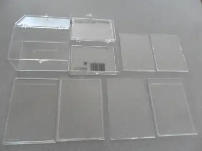 Trader Card Rigid Boxes Lot # 142. 5 for $5. Lg one is 1 3/4 "H., View more