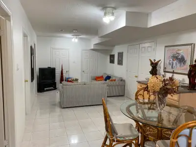 1 Bedroom Basement Apartment. Situated in a peaceful neighborhood, this cozy retreat offers comfort...