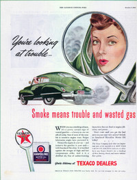 1943 full-page magazine ad for Texaco