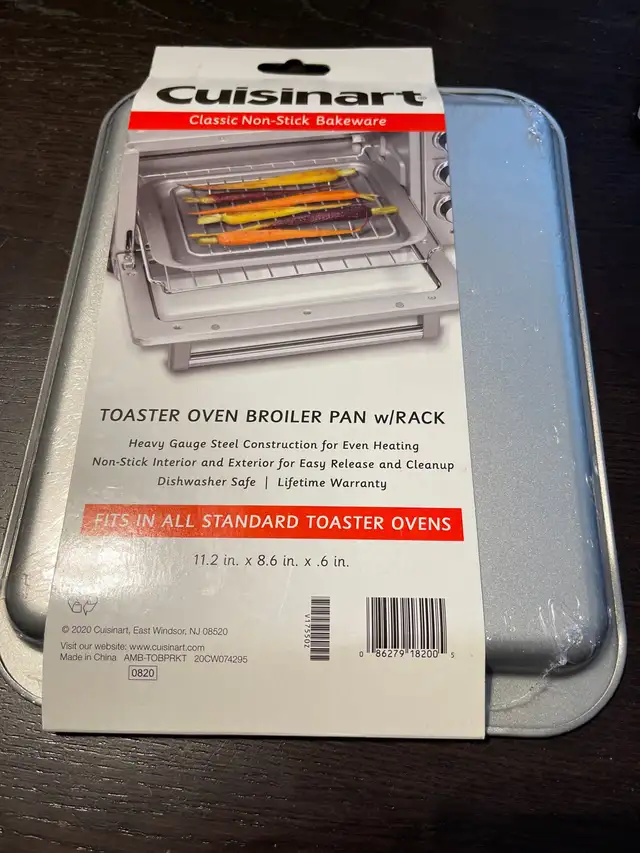 Brand New Cuisinart Toaster Oven Broiler Pan w Rack in Toasters & Toaster Ovens in Mississauga / Peel Region - Image 3