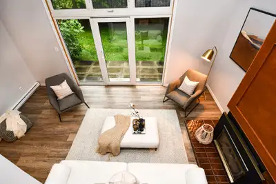 Townhouse for rent. Close to Trent University, on the city bus route. 3 bedroom plus a basement den....