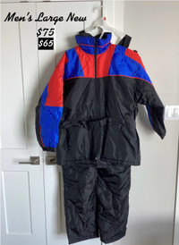 New Men’s Snow Suit Large Never Worn $65