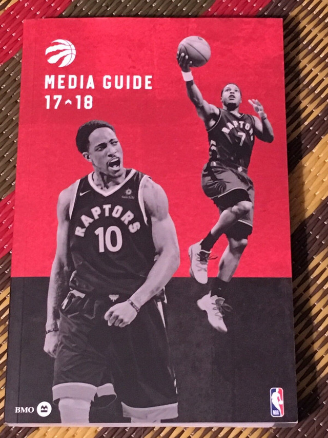 Toronto Raptors 17/18 Media Guide in Arts & Collectibles in City of Toronto