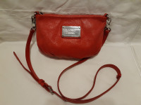 New Small Red Marc Jacobs Genuine Leather Crossbody Bag