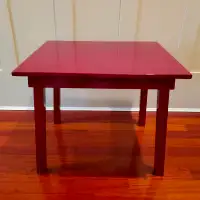Maroon Wood Side Table or End Table – Only $5