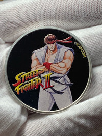 2021 Fiji Street FighterII 30thAnniversary Ryu 1 oz Silver coin