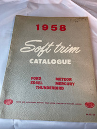 VINTAGE 1958 FORD FACTORY ORIGINAL SOFT TRIM CATALOG #M01444