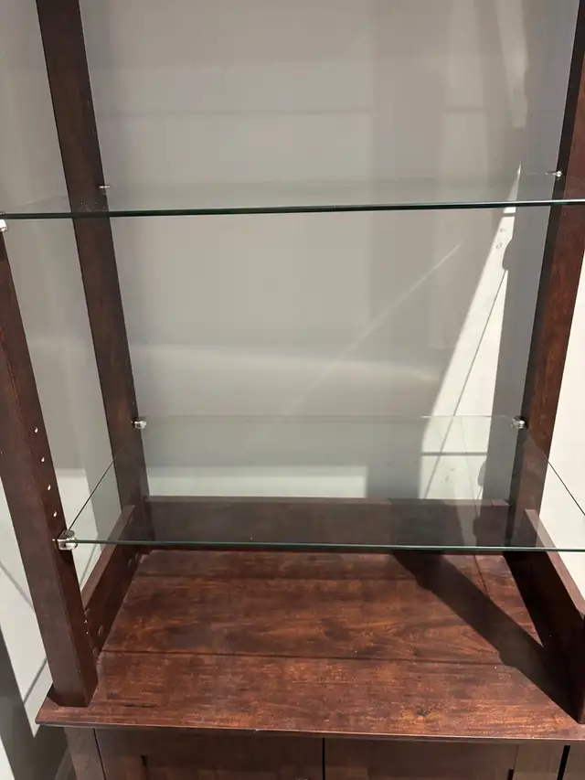 Rustic 4-Shelf Bookcase with 2 Drawers - Open Display Shelf in Bookcases & Shelving Units in Hamilton - Image 3