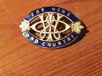 WW2 Era Canadian Women's Institute  For Home And Country Pin