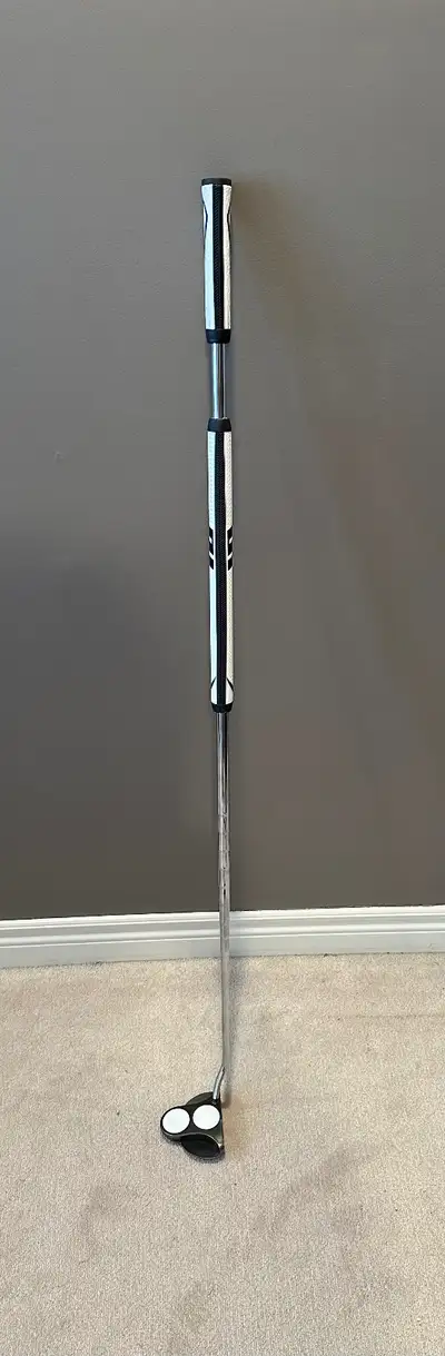 Odyssey 46” white ice 2 ball long putter , new superstroke grip, View more