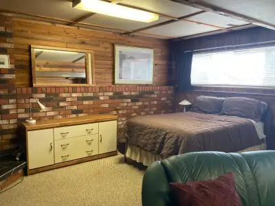Furnished bright basement suite for rent.