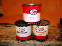 Esso Marvelube Grease Tins