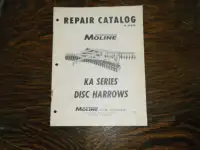 Minneapolis Moline Disc Harrows Repair Catalog R-1193B