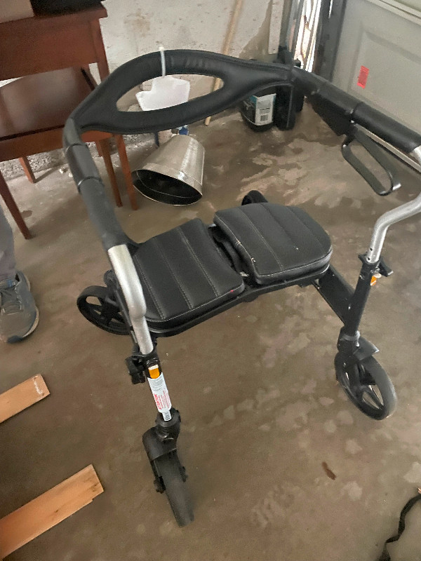 Walker- padded - with seat and storage in Health & Special Needs in Sault Ste. Marie