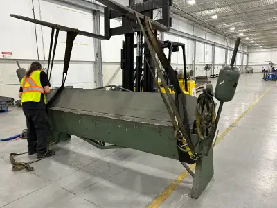 Sheet metal hand brake, Brown and Boggs 10’ x 16 ga., View more