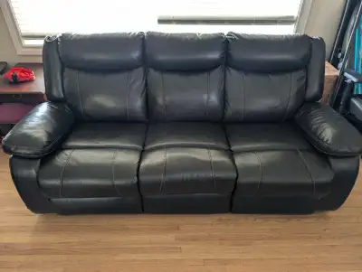 pleather couch n love seat , View more