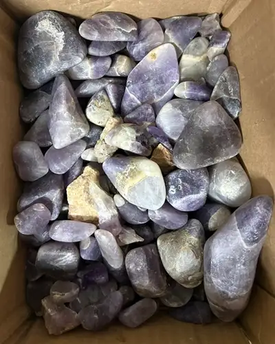 Box of amethyst stones for hobbiest, View more