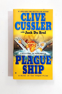 Roman - Clive Cussler - PLAGUE SHIP - Anglais - Livre de poche