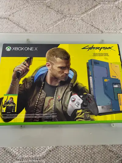 Microsoft Xbox One X Console - Cyberpunk 2077 Limited Edition Bu, View more