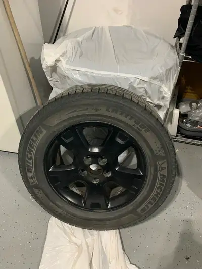 Michelin Latitude X-ICE Snow Tires on Aluminum Rims—235-65-R17--Used on a 2020 Santa Fe—5x114.3 Bolt...