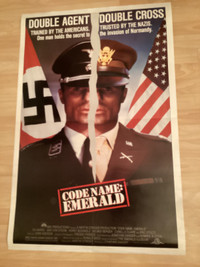 CODE NAME: EMERALD- original 27x41 folded movie poster Ed Harris