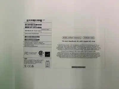 13 inch MacBook Air M2 chip with apple care, View more