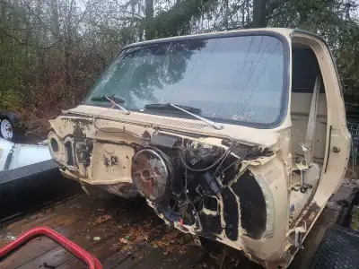 1981 up square body gm truck cab from Arizona non ac hard find these days.one cab corner needs a bit...