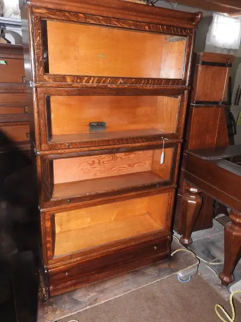 Several antique barrister bookcase  2,3,4 levels restored in Bookcases & Shelving Units in Hamilton - Image 6