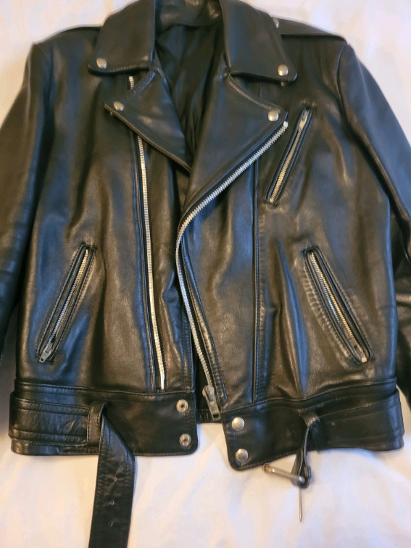 Genuine Leather women's custom made biker  jacket  in Women's - Tops & Outerwear in City of Toronto - Image 2