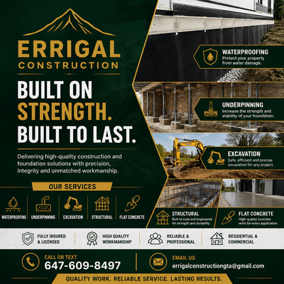 waterproofing, underpinning, View more
