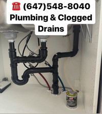 Plumber Clogged Sink/Toilet/MainDrain? ☎️(647)548-8040SameDay