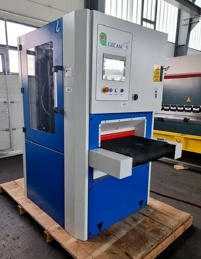GECAM plate deburring , edge rounding , polishing machine Sanding machine with max 3 independent uni...