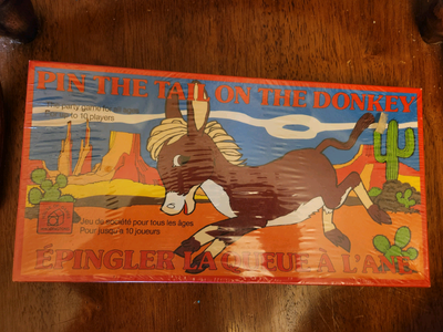 Vintage original 1980 mint sealed pin tail on donkey , View more