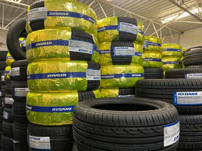 Brand new RYDANZ all-season tires fully wrapped, factory fresh inventory with complete sizes for sed...