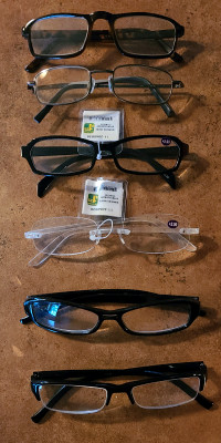6 pairs of eye glasses