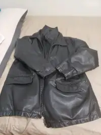 Danier Leather Coat | Color: Black | Size: L